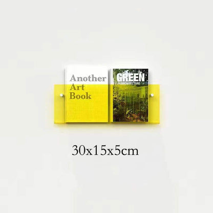 Étagère flottante en acrylique fluorescent des années 80