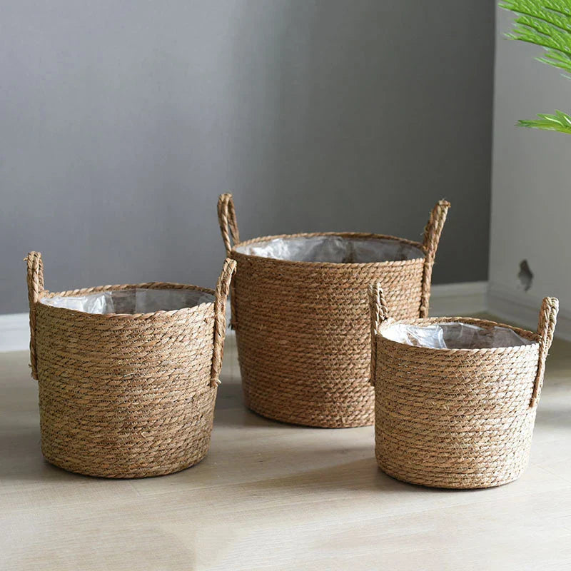 Floroux | Panier en paille tissé à la main