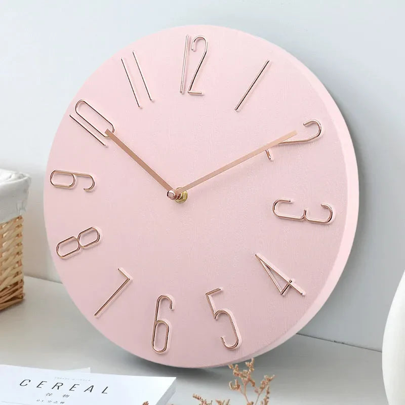 SilenceLuxe – Horloge Murale Ultra-Silencieuse et Contemporaine