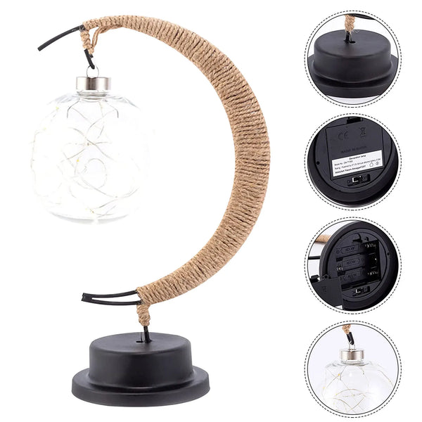 Floroux GLOBE – Lampe à globe en verre chaleureuse et confortable pour une atmosphère de rêve