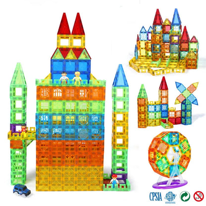 Set de Blocs de Construction Magnétiques - Puzzle d'Architecture Éducatif Coloré pour Enfants, Jouet de Développement Créatif pour les 3 ans et plus - Idéal pour un Anniversaire ou un Cadeau de Vacances