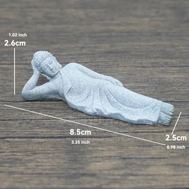 Floroux Buddha Statue Set | Meditative Monk Statues | Zen Garden Decoration | Mindfulness and Feng Shui Home Decor