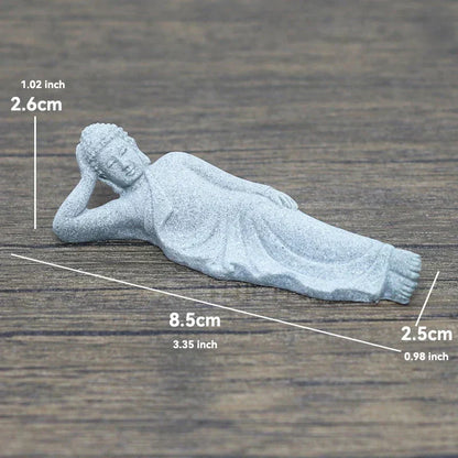 Floroux Buddha Statue Set | Meditative Monk Statues | Zen Garden Decoration | Mindfulness and Feng Shui Home Decor