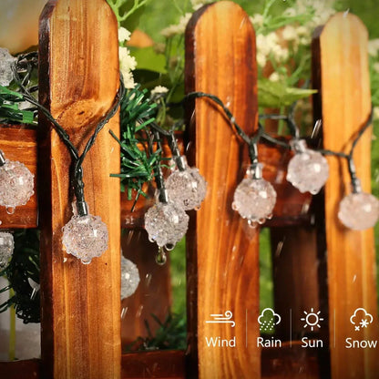 TwinkleGlow™ Solar LED String Lights | Outdoor Lighting for Garden & Terrace | Waterproof Flashing Lights for Every Season