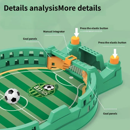 Jeu de football interactif pour enfants - Jeu de table à 2 joueurs, activité parent-enfant, jeu de puzzle portable en bleu/vert