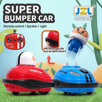 Voiture de bataille télécommandée avec poupées d'éjection 2.4G - Cadeau amusant pour enfants, pack de 2