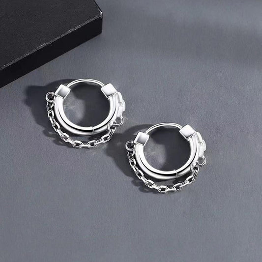 ChainHoops Boucles d'oreilles - Boucles d'oreilles élégantes tendance
