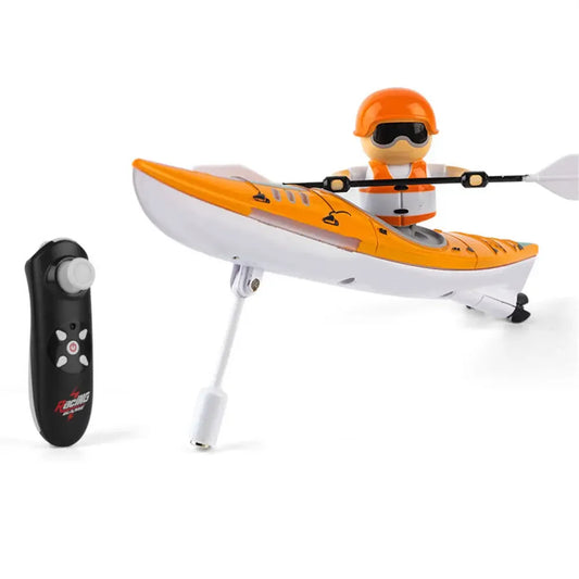 Bateau télécommandé pour enfants - Bateau de course en plein air, 15 km/h, cadeau amusant étanche
