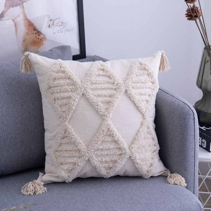 BohoDreams – Housses de coussin Boho – Apportez le style Ibiza avec une décoration tendance à la maison