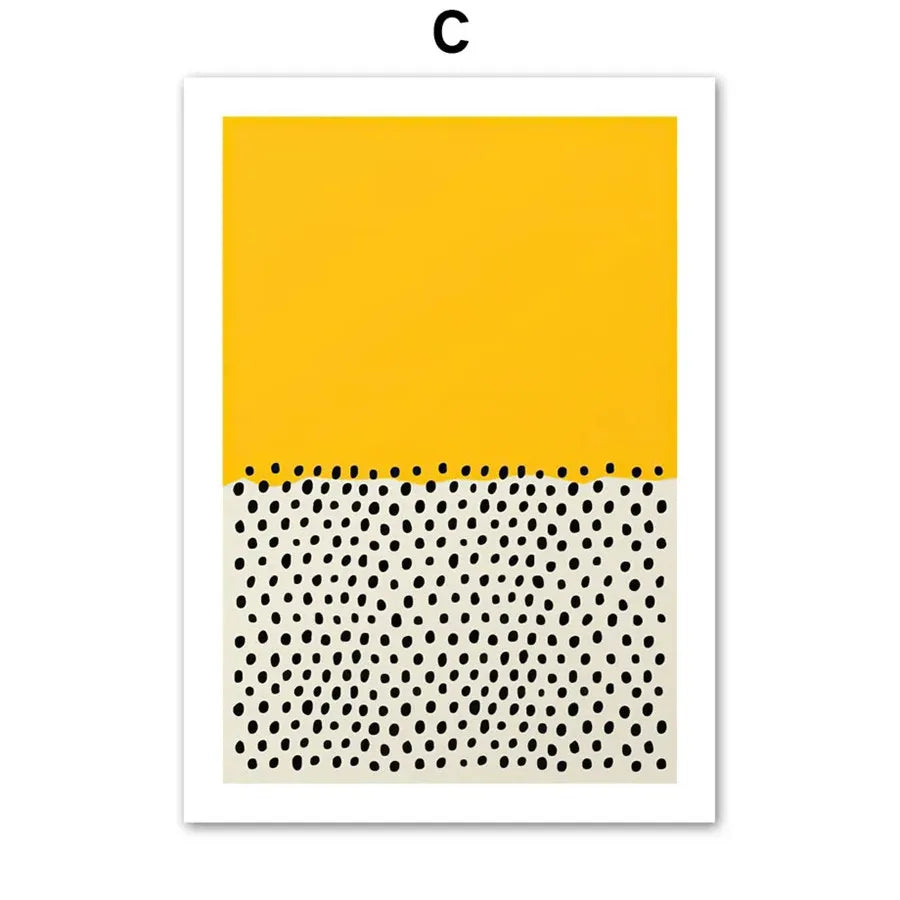 Couleur pastel Affiche abstraite Mid-Century Modern