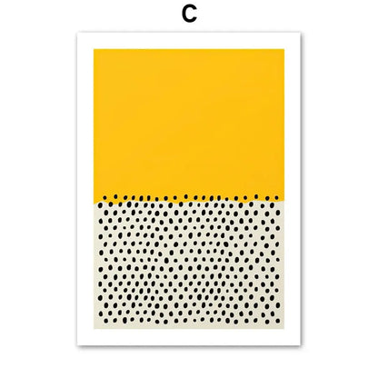 Couleur pastel Affiche abstraite Mid-Century Modern