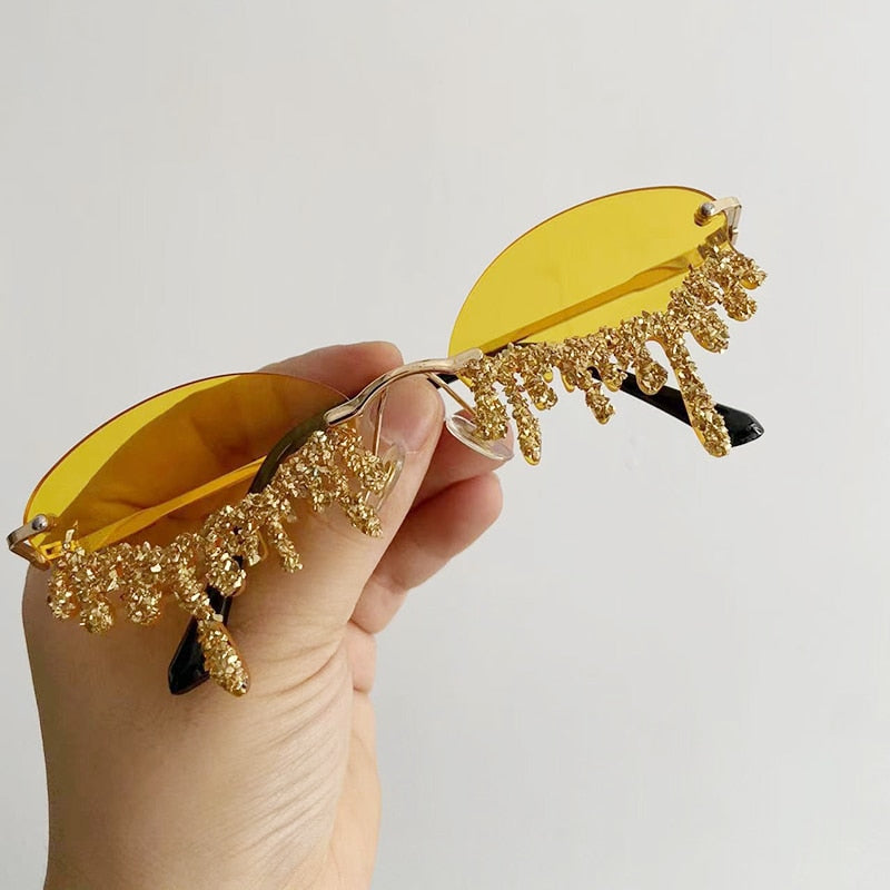 Cry me a Glitter – Lunettes de festival scintillantes