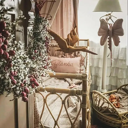 Jouet en peluche Cygne suspendu | Belle décoration pour la chambre des enfants