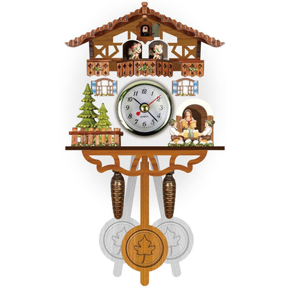 Horloge murale rétro à coucou
