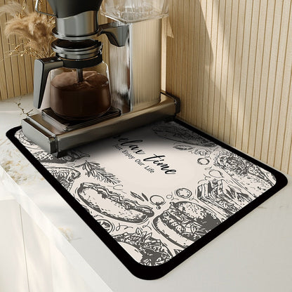 AbsorpTowel Tapis - Antidérapant, Ultra-absorbant et Stylé