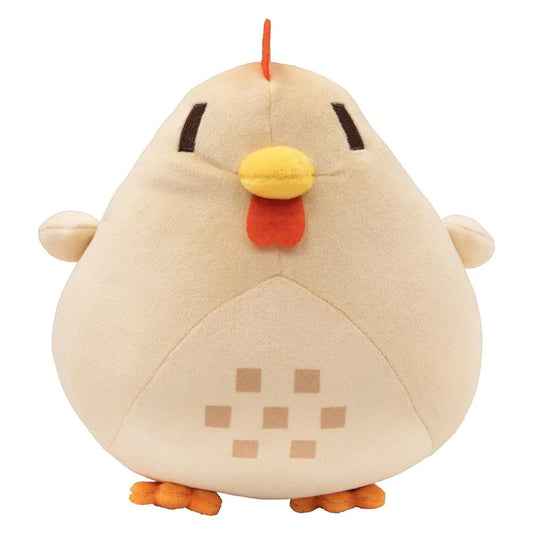 Adorable Coussin Poulet en Peluche - 20 cm (7,8 pouces) Animal en Peluche Doux pour Enfants, Parfait Cadeau d'Anniversaire ou de Noël en Bleu, Marron, Gris et Blanc