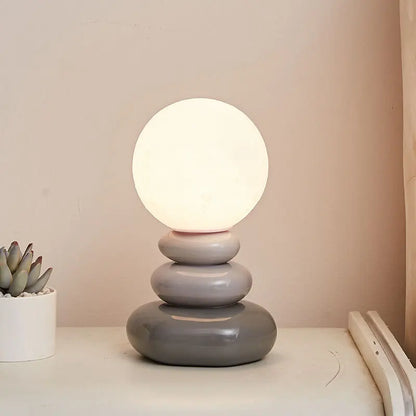 Lampe de table en céramique Egg Moon
