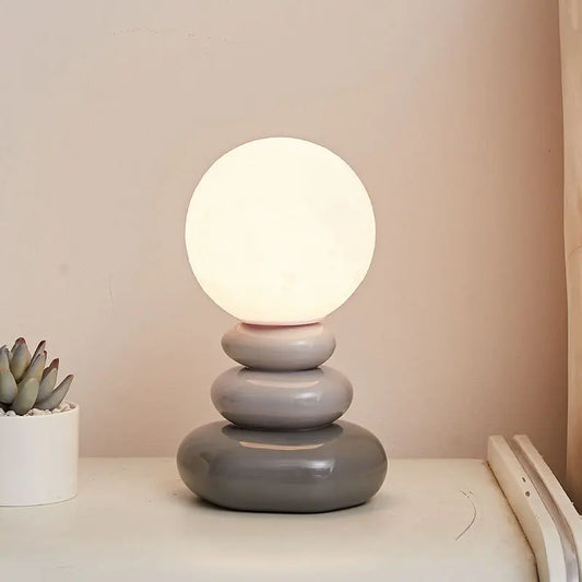 Lampe de table en céramique Egg Moon