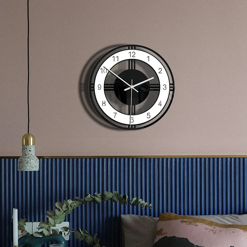 Floroux Chic | Horloge murale vintage moderne pour des pièces élégantes