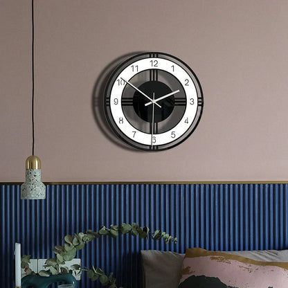 Floroux Chic | Horloge murale vintage moderne pour des pièces élégantes