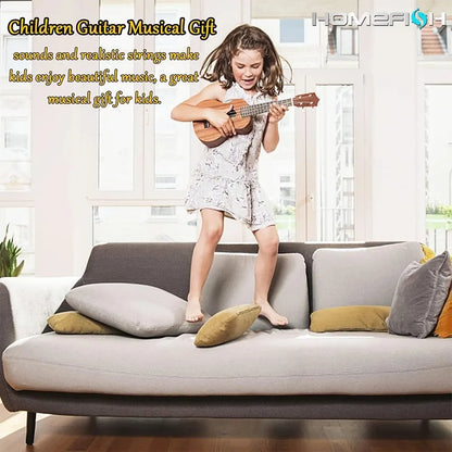 Jouet Ukulélé Éducatif pour Enfants - Guitare Amicale pour Enfants pour Apprentissage Musical, Design ABS Durable, Cadeau Unisexe pour Âges 3+  35 cm (13,7 pouces)