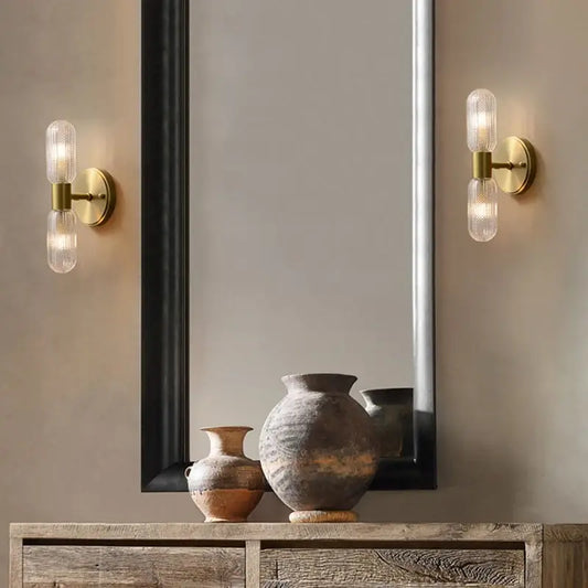 Plafonniers muraux en or de luxe rayonnants
