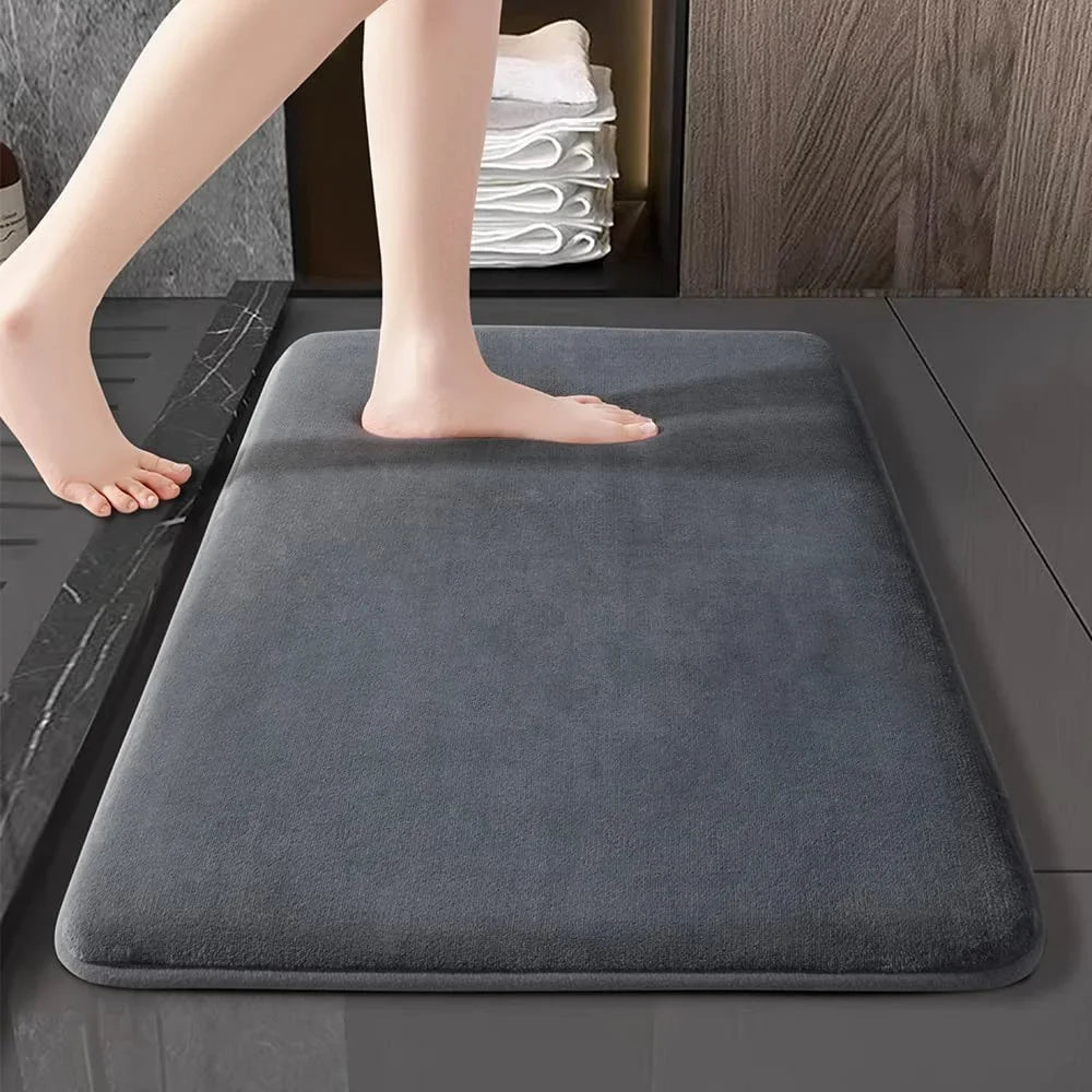 Tapis ÉpongeMax – Tapis de Bain Super Absorbant et Antidérapant en Velours de Corail