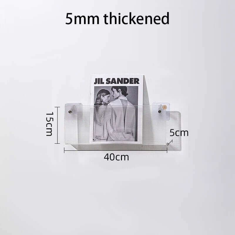 Étagère flottante en acrylique fluorescent des années 80