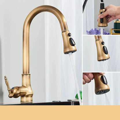 VintageTap – Robinet de cuisine rétro avec finition en laiton