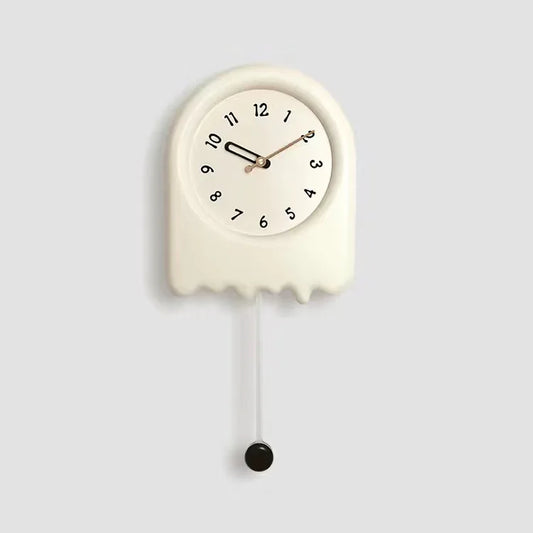 CremePendulum Clock - Horloge mural coréen au design moderne