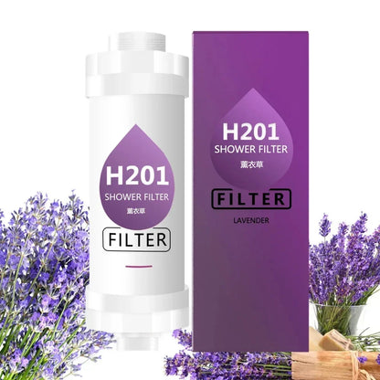 AromaGlow Filtre de Douche Parfumé - Adoucisseur d'Eau pour Cheveux et Peau