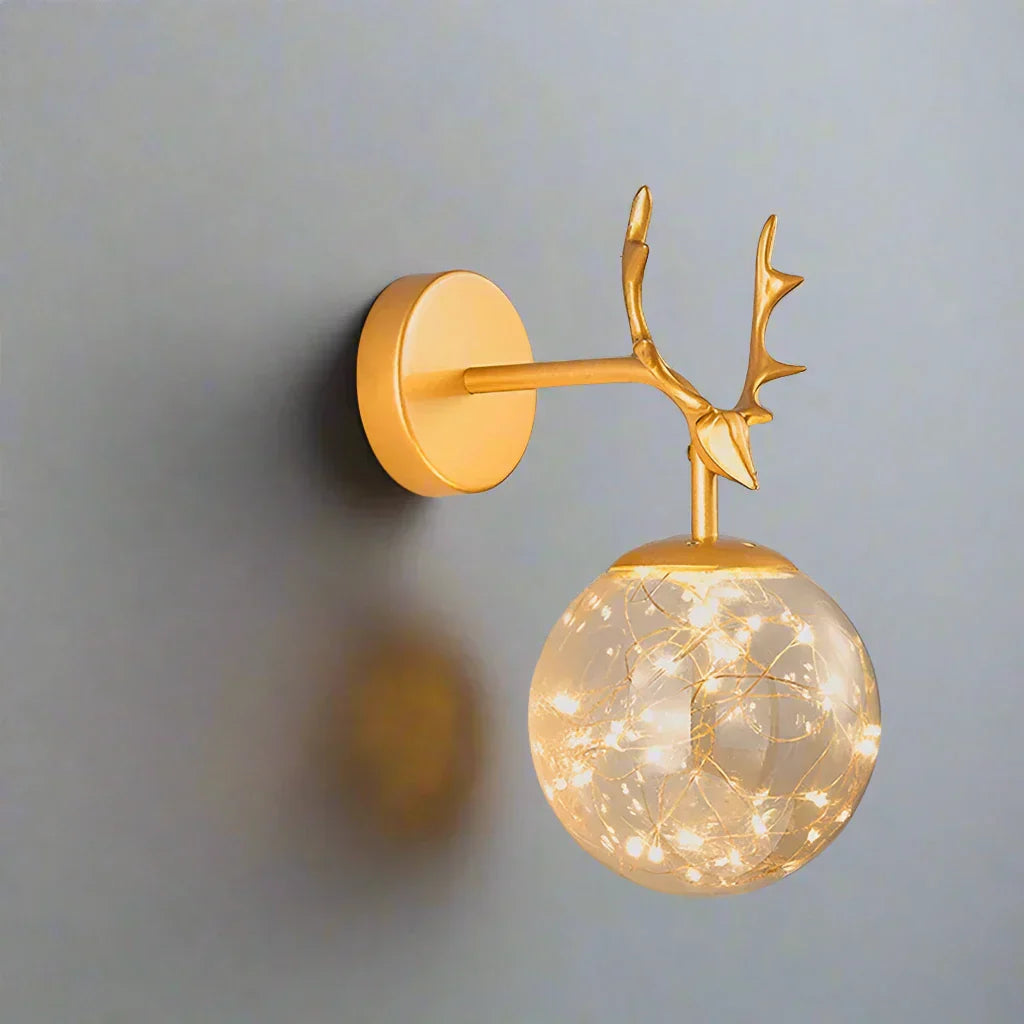 Floroux - Applique LED élégante en design en verre scandinave