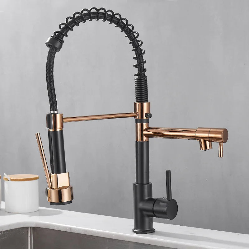 Floroux double outlet faucet | Modern design | Multifunctional kitchen faucet | High-quality materials