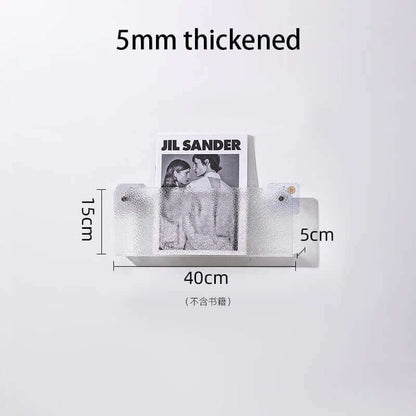 Étagère flottante en acrylique fluorescent des années 80