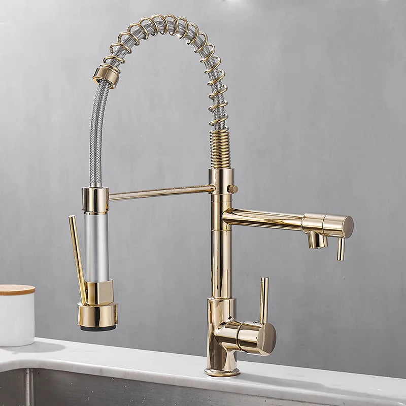 Floroux double outlet faucet | Modern design | Multifunctional kitchen faucet | High-quality materials