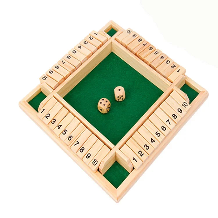Set de Jeu de Dés Excitant à Quatre Faces pour la Famille et les Amis - Activité de Fête Amusante pour Enfants et Adultes