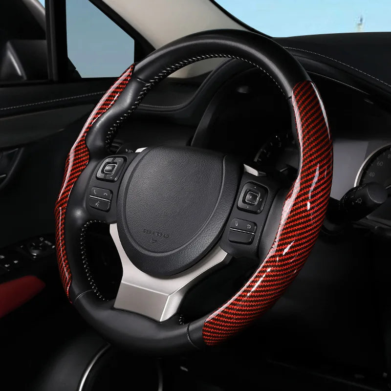 Floroux steering wheel cover 36 cm | Non-slip car steering wheel protection | High-quality material | Comfort and style