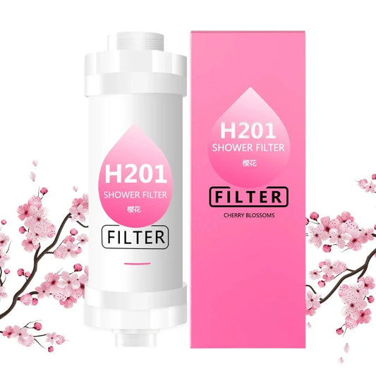 AromaGlow Filtre de Douche Parfumé - Adoucisseur d'Eau pour Cheveux et Peau