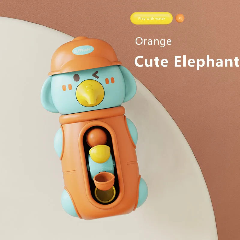 Jouets de jeu d'eau canard et éléphant adorables pour bébés - Parfait amusement estival à la baignoire pour enfants de 6 mois et plus