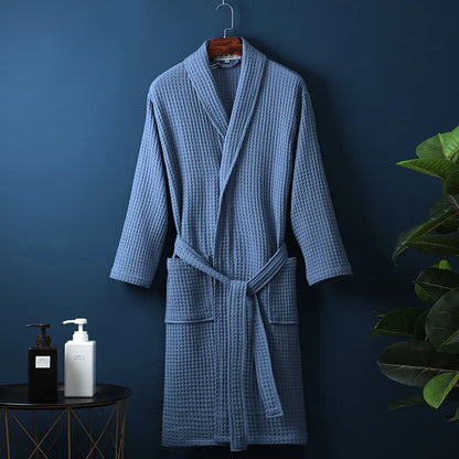Premium bathrobe Floroux in cotton | Soft and breathable | Perfect for men and women | With pockets
