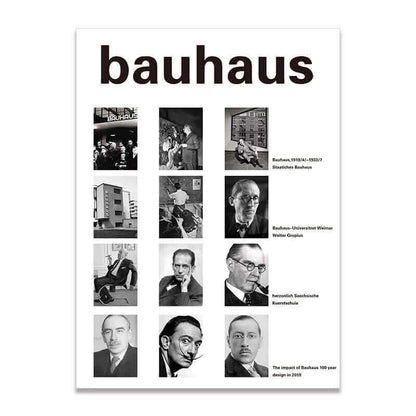 Affiche premium en toile Bauhaus créatif
