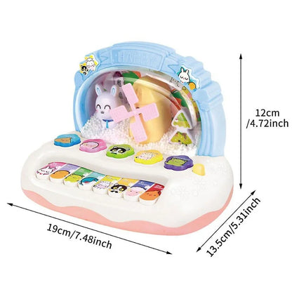 Piano électronique pour enfants avec sons d'animaux et lumières - Jouet musical éducatif pour les enfants de 3 ans et plus, parfait cadeau d'anniversaire