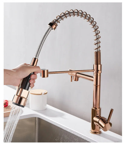Floroux double outlet faucet | Modern design | Multifunctional kitchen faucet | High-quality materials