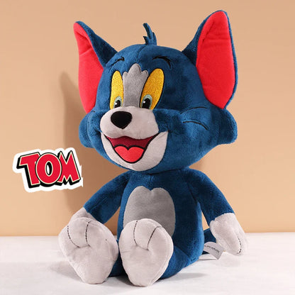 Doll en peluche Tom et Jerry mignon - Coussin apaisant pour le sommeil des bébés, parfait cadeau pour les enfants et les amateurs de poupées