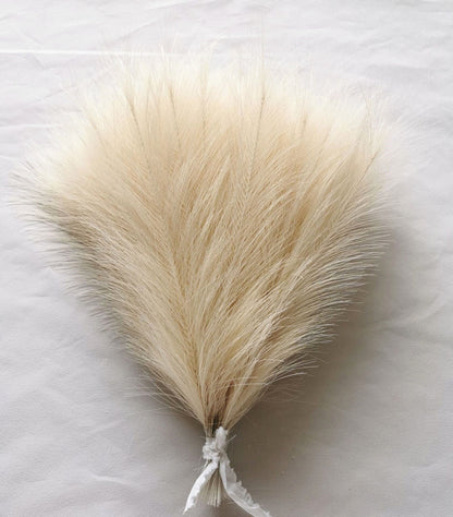 20Pcs Bohémien Fluffy Herbe de Pampas Artificielle Colorée