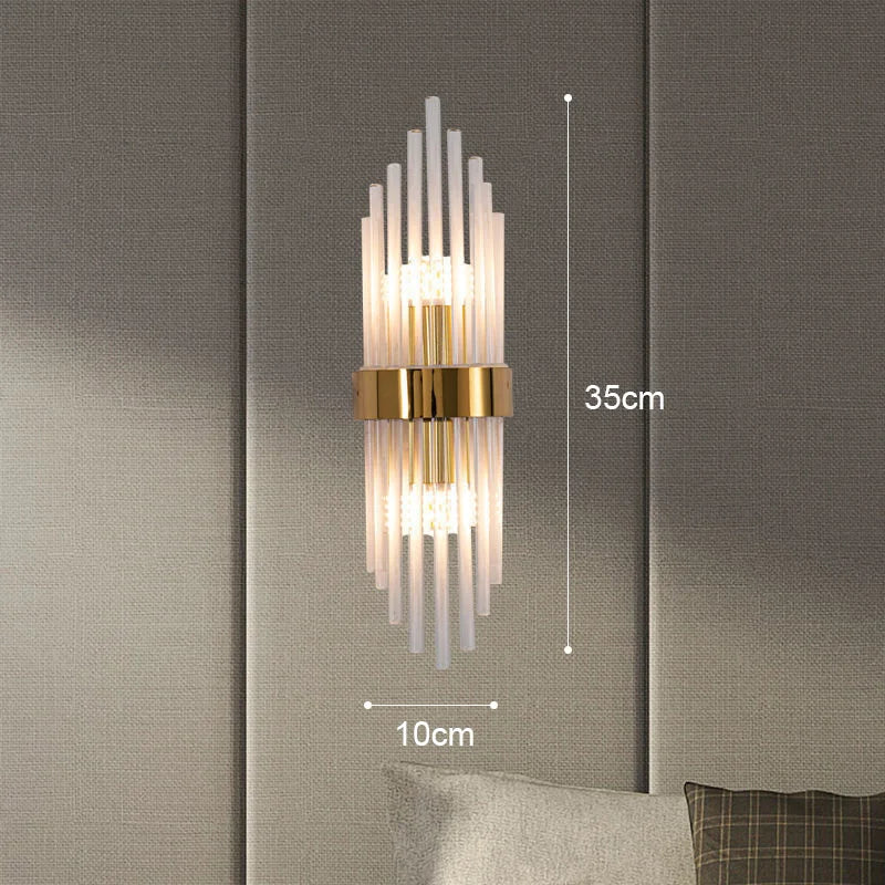Floroux Elegant LED Wall Sconce | Luxurious Gold Design | Chic Wall Lighting