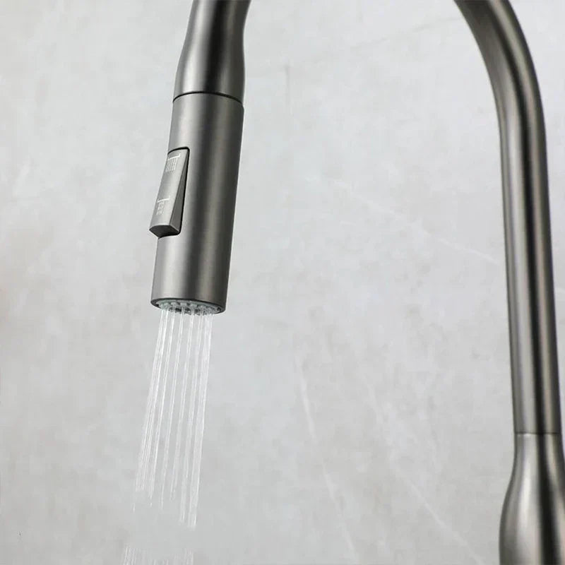 AquaStream Luxe – Robinet de cuisine réglable avec douchette