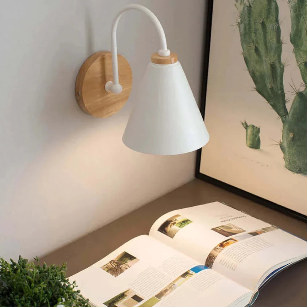 Collection de lampes murales en bois nordiques modernes