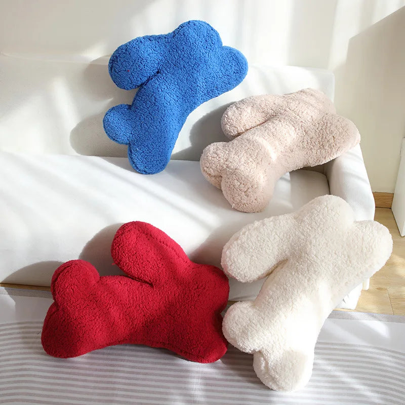 Coussin en peluche – lapin – style simple – coussin de sièges décoratif