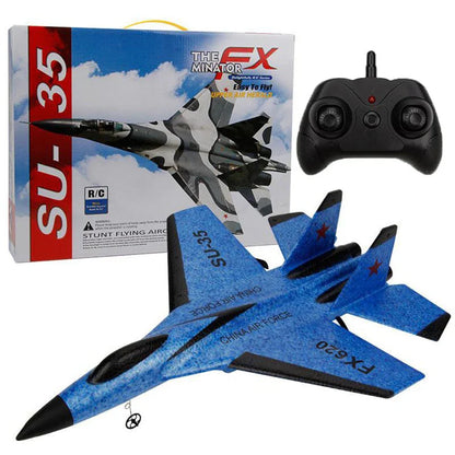EPP Télécommande Avion de Chasse SU-35 - Avion Planeur 2.4G pour Enfants, Jouet Facile à Piloter